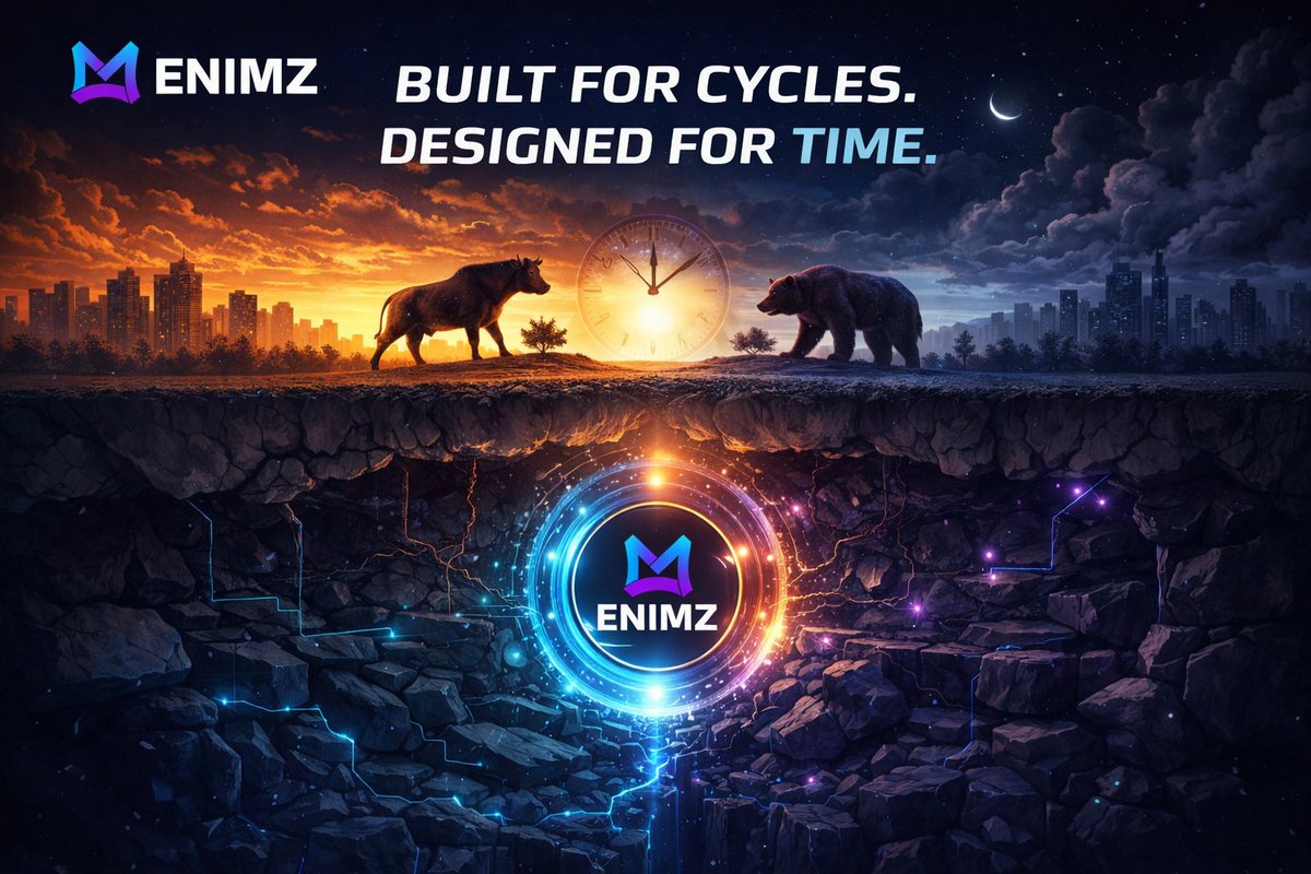 ENIMZ_Web3's tweet photo. Built for cycles. Designed for time. ⏳

ENIMZ isn’t chasing market moments 
it’s creating a system that survives them. https://t.co/VIPlgYGcGw