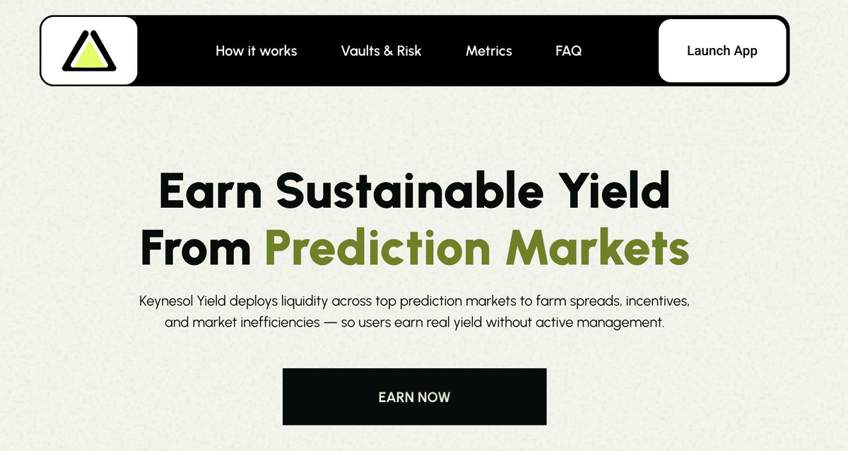 flipfloplaunch's tweet image. FlipFlop ecosystem keeps delivering…

As one of the projects launched and graduated from FlipFlop, KeyneSOL has begun shipping real products, pushing forward in prediction market liquidity and yield strategy development.

KeyneSOL, incubated through FlipFlop, is now live with…