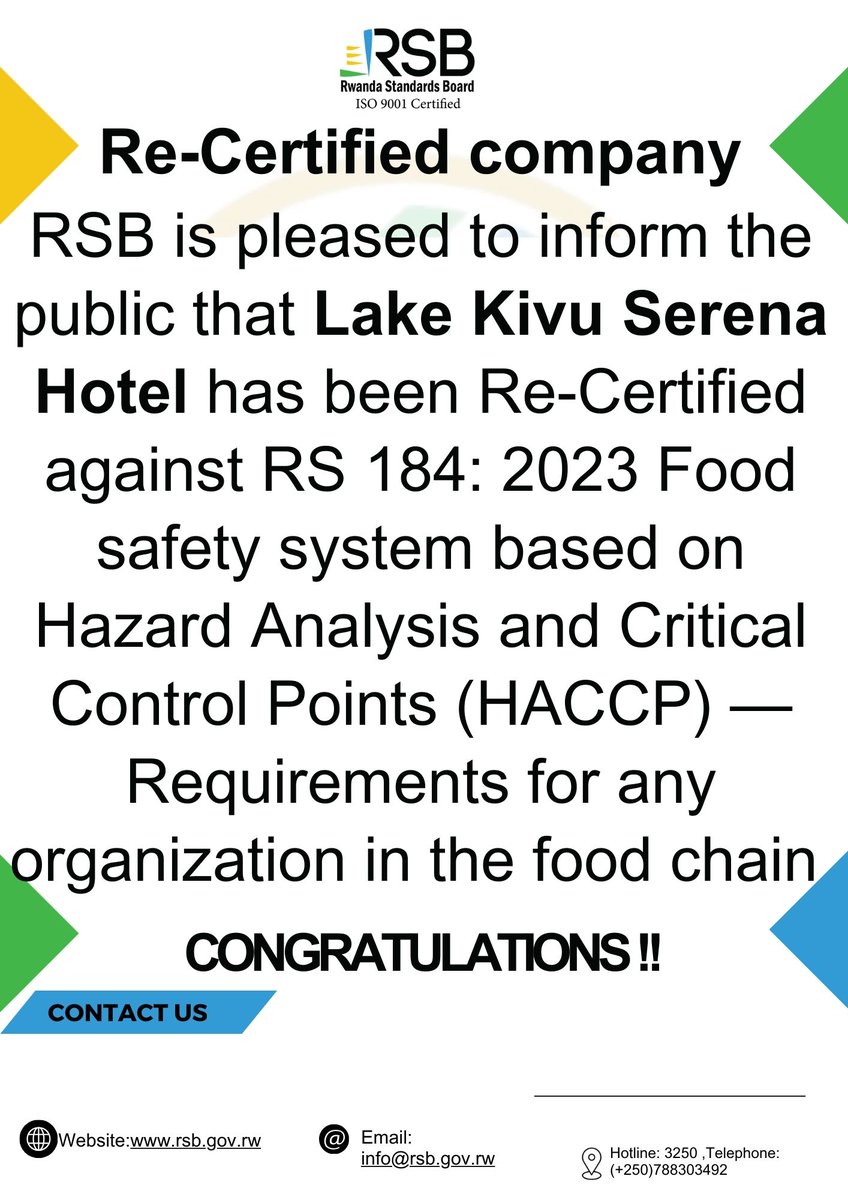 Rwanda Standards Board tweet media