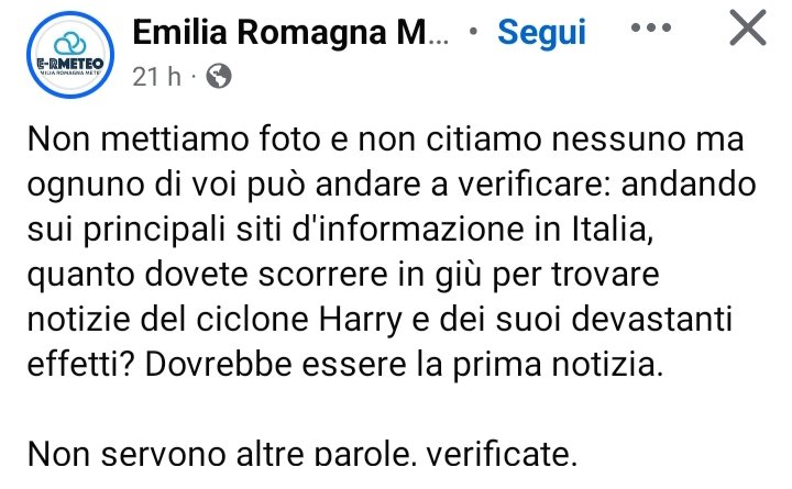 #cicloneHarry
#emilaromagna
🙏❤️