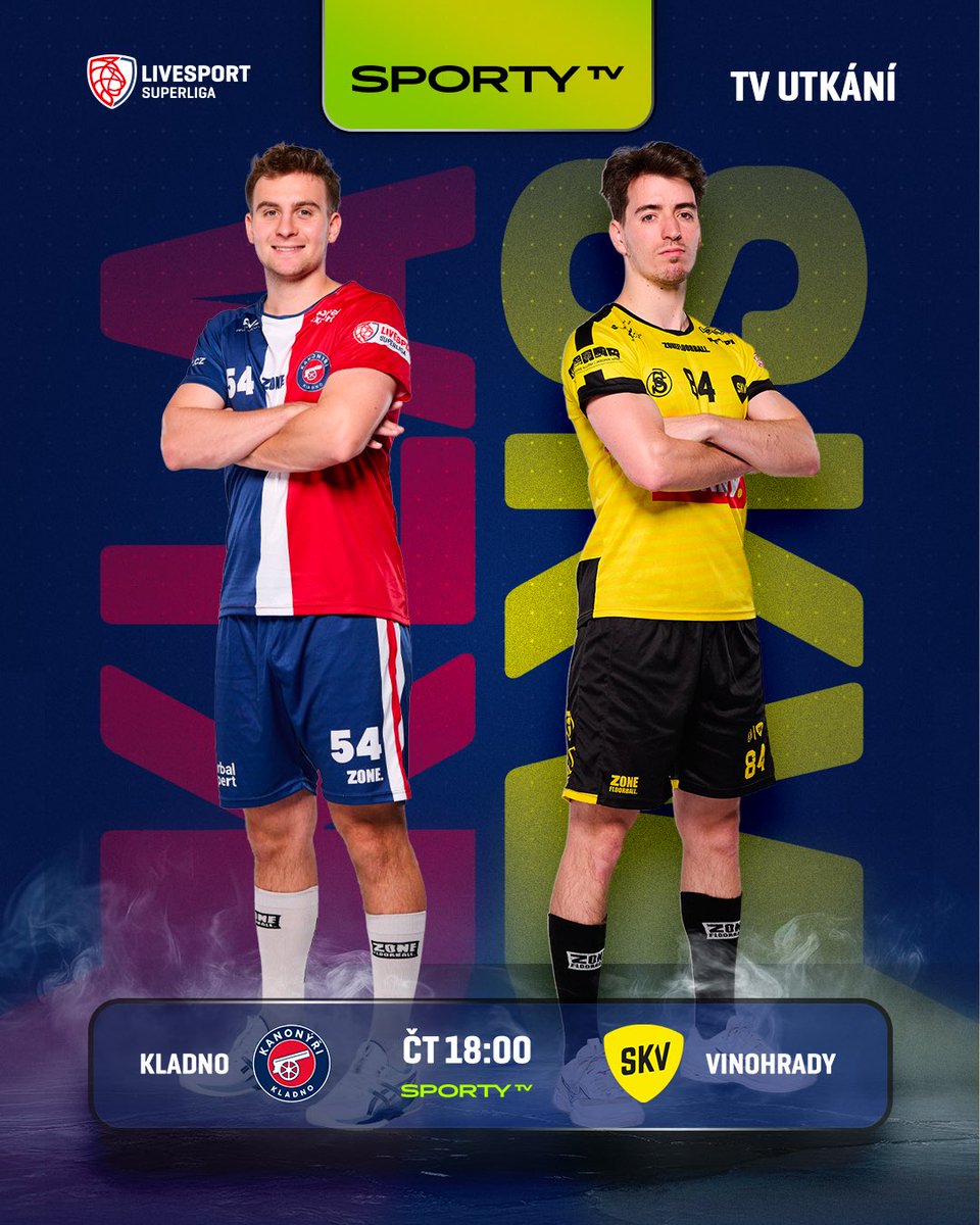 📺 | Sedmé <a href="/kanonyrikladno/">Kanonýři Kladno</a> přivítá od 18:00 dvanácté <a href="/SKVflorbal/">SKV Florbal</a>. Sledujte duel na <a href="/sportytvcz/">SPORTY TV</a>. Přenos startuje předzápasovým studiem v 17:35.