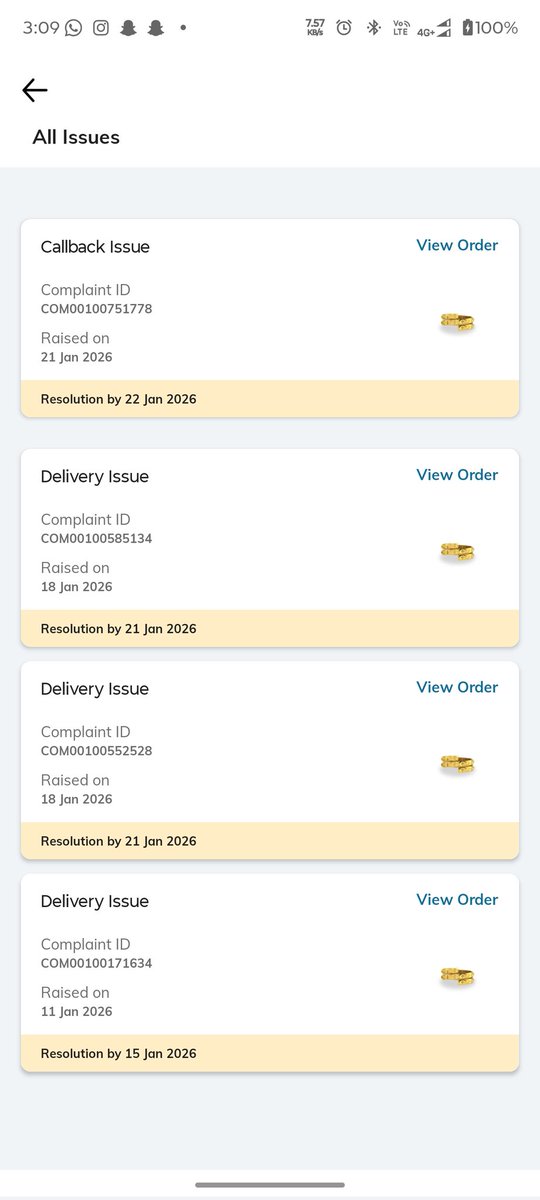 vyom138's tweet photo. @FinPaal Ajio not responding properly and no commitment on complaint promise date. https://t.co/VWMDkHCG6k