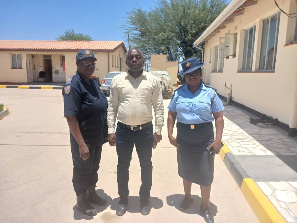 Engagements included constructive interactions with Karibib Private School, Karibib Junior Secondary School, Ebenezer Primary School, the Karibib Clinic, and the Karibib Police Station.