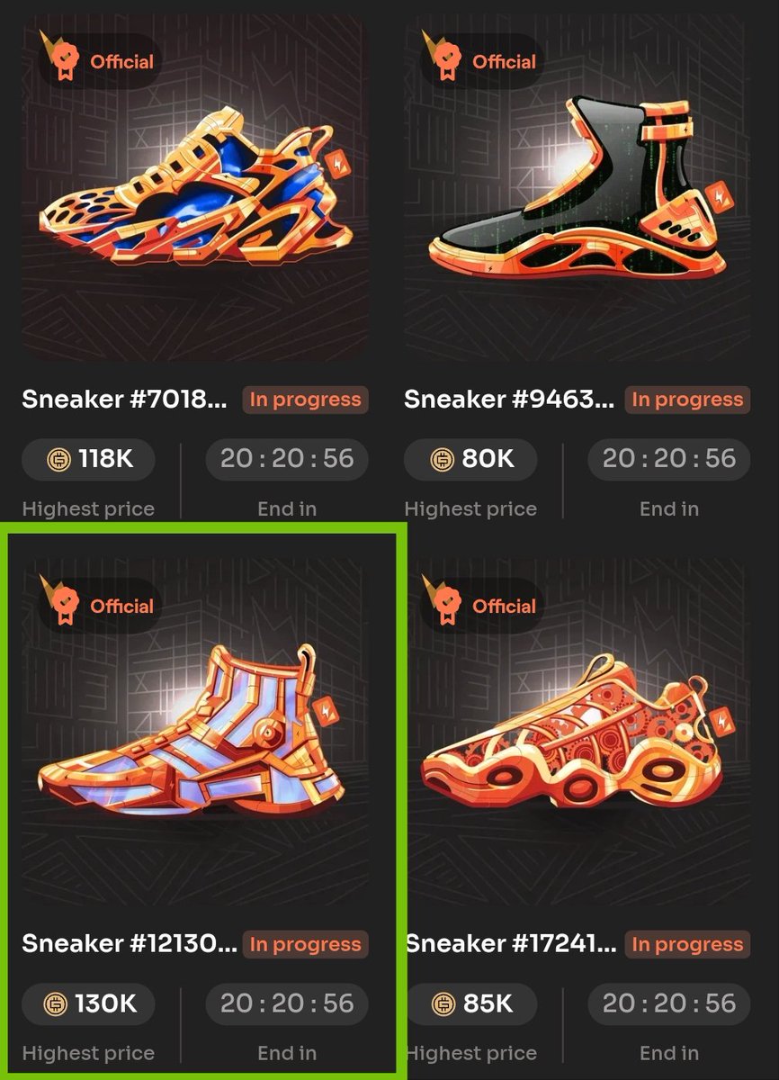 ⏳ ONLY 20 HOURS LEFT!

Legendary Sneaker Auction on Polygon 🟣
👟 5 Legendary Sneakers
(1 Walker | 1 Jogger | 1 Runner | 2 Trainers)

🤯 Highest bids hit 130K GMT 😱
⚡ Time’s running out!

👉 Bid now: mooar.com/auction
Legendary or never 👟✨
#STEPN #STEPNGO #Fsl