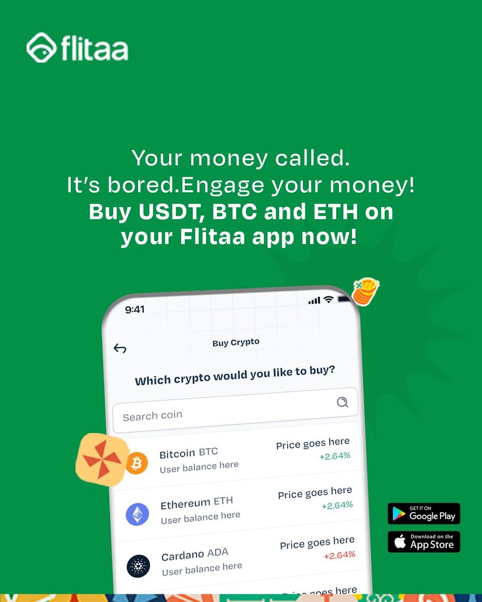 USDT
BTC
ETH
SOL

All these and more are active on the flitaa app!

Download and start trading!