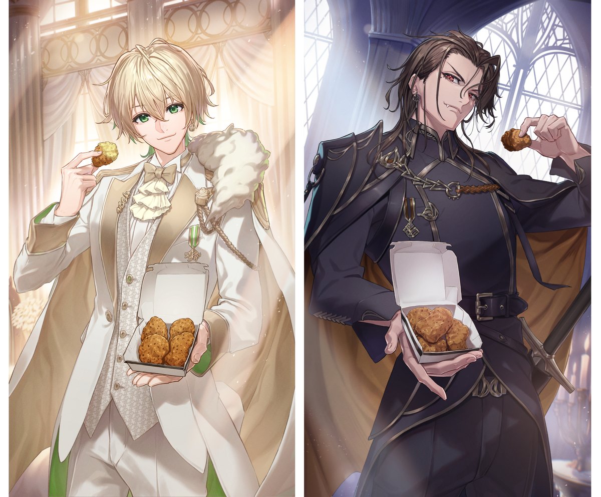 eitograph's tweet image. マクドナルド様
『スパイシーチキンマックナゲット　黒胡椒ガーリック』
イラストを描かせていただきました！　
＃PR