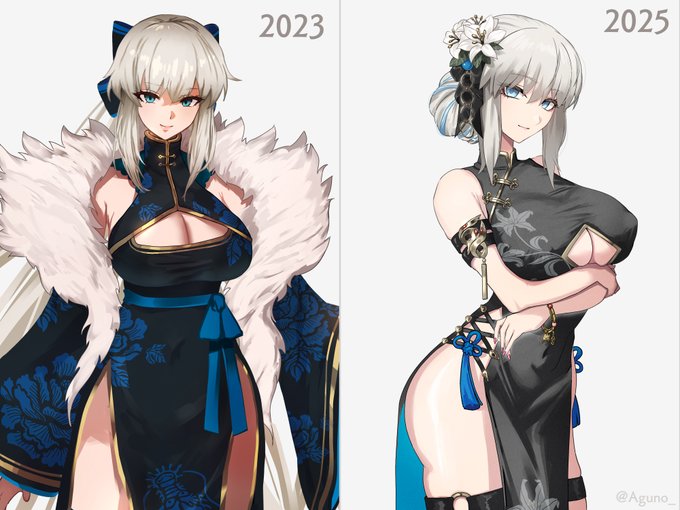 モルガン、2年で上手くなったかも! 胸だけ最初から解像度高くて笑うが #FGO