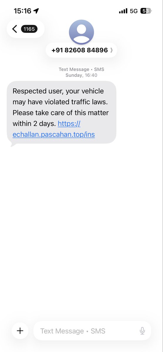 AmitSengar's tweet photo. @blrcitytraffic receiving some sms like image can you please check this fake challan mobile no and website
A new way to earn money 
@parivhan https://t.co/HMyVlClBpu