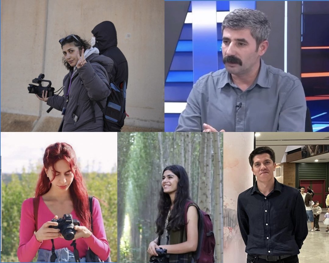 📌 Detention period extended for journalists detained while reporting in Nusaybin

The detention period of journalists Pelşin Çetinkaya, Heval Önkol, Ferhat Akıncı, and Muhammed Ali Yılmaz, who were taken into custody while covering a march against the attacks in Rojava, has been