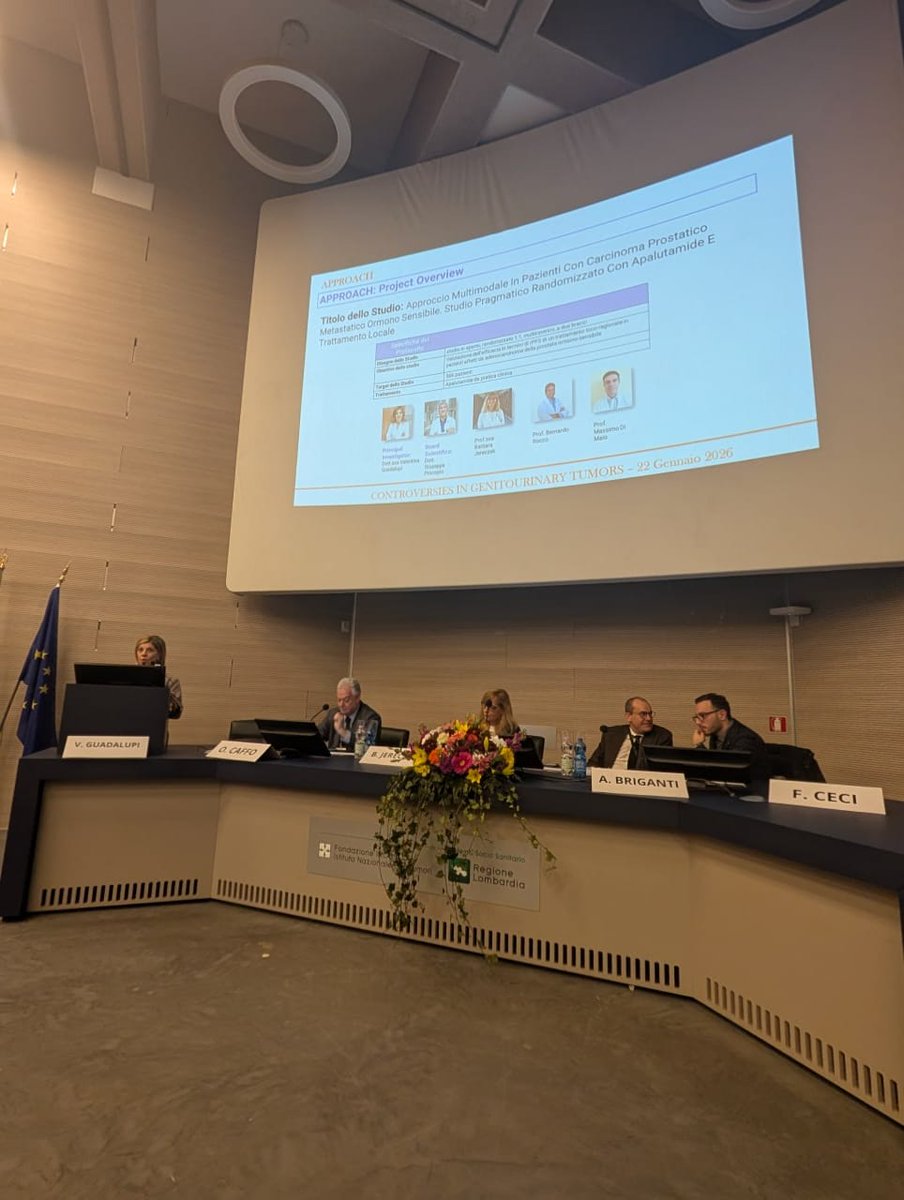 g_procopio_'s tweet photo. #ProstateCancer focus at @IstTumori: update on ongoing academic trials by @valentina79g and real-life clinical scenarios presented by @nzzmda, how trials shape everyday decisions. Debate is key to better care.

#ClinicalResearch #Oncology #Genitourinary #ProstateCancer https://t.co/zleSeEfh8Q