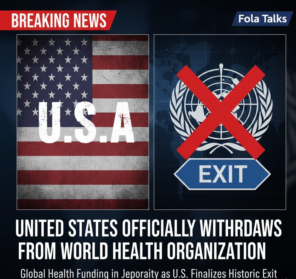 Banjy47's tweet image. U.S. and WHO: The Official Divorce is Final.  

The United States has officially completed its withdrawal from the World Health Organization (WHO). This historic move, which has been in the works following years of geopolitical tension and debates over the organization's…