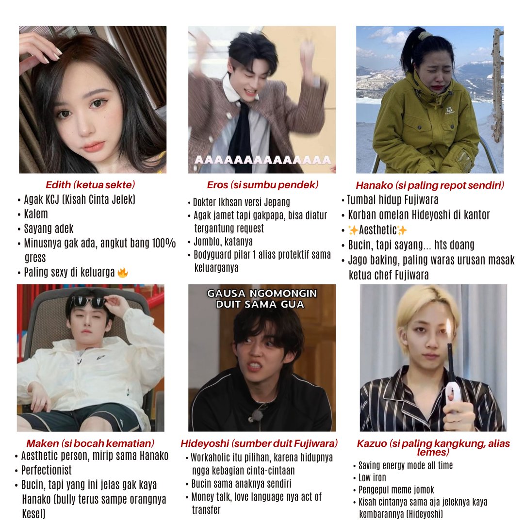 THEFUJIWARAgen's tweet image. ㅤ

𝑮𝑬𝑻 𝑻𝑶 𝑲𝑵𝑶𝑾 𝑭𝑼𝑱𝑰𝑾𝑨𝑹𝑨 𝑭𝑨𝑴𝑰𝑳𝒀
𝑷𝑳𝑬𝑵𝑮𝑬𝑹 𝑬𝑫𝑰𝑻𝑰𝑶𝑵.
(Kemarin versi classy udah)

𝘎𝘰𝘳𝘦𝘯𝘨 𝘴𝘢𝘮𝘱𝘢𝘪 𝘮𝘢𝘵𝘢𝘯𝘨, 𝘭𝘢𝘭𝘶 𝘵𝘪𝘳𝘪𝘴𝘬𝘢𝘯...

ㅤ