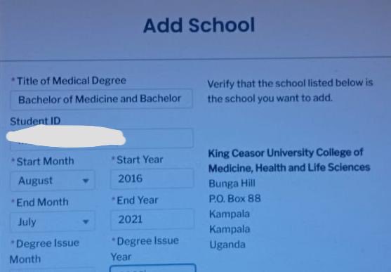 BakunziDavid's tweet photo. Congratulations to @KingCeasorUni  upon receiving the ECFMG sponsor note.
As a proud graduate of the same University, I invite the alumni to pursue USMLE, Residency Programs in the States and IMG pathway to practice Medicine in Canada.

Thank you Dr Susan and team for this. https://t.co/zshX7s8Q56