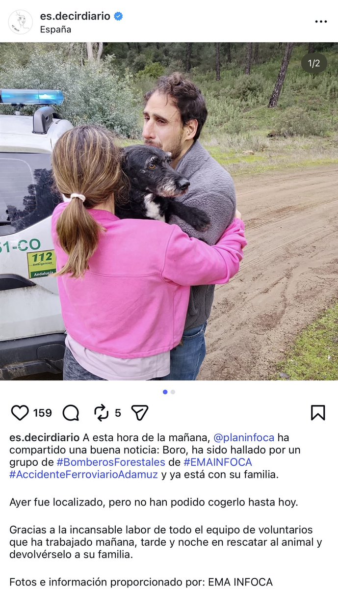 ¡La esperanza era esto! Boro ya está en casa. Qué felicidad ❤️‍🩹