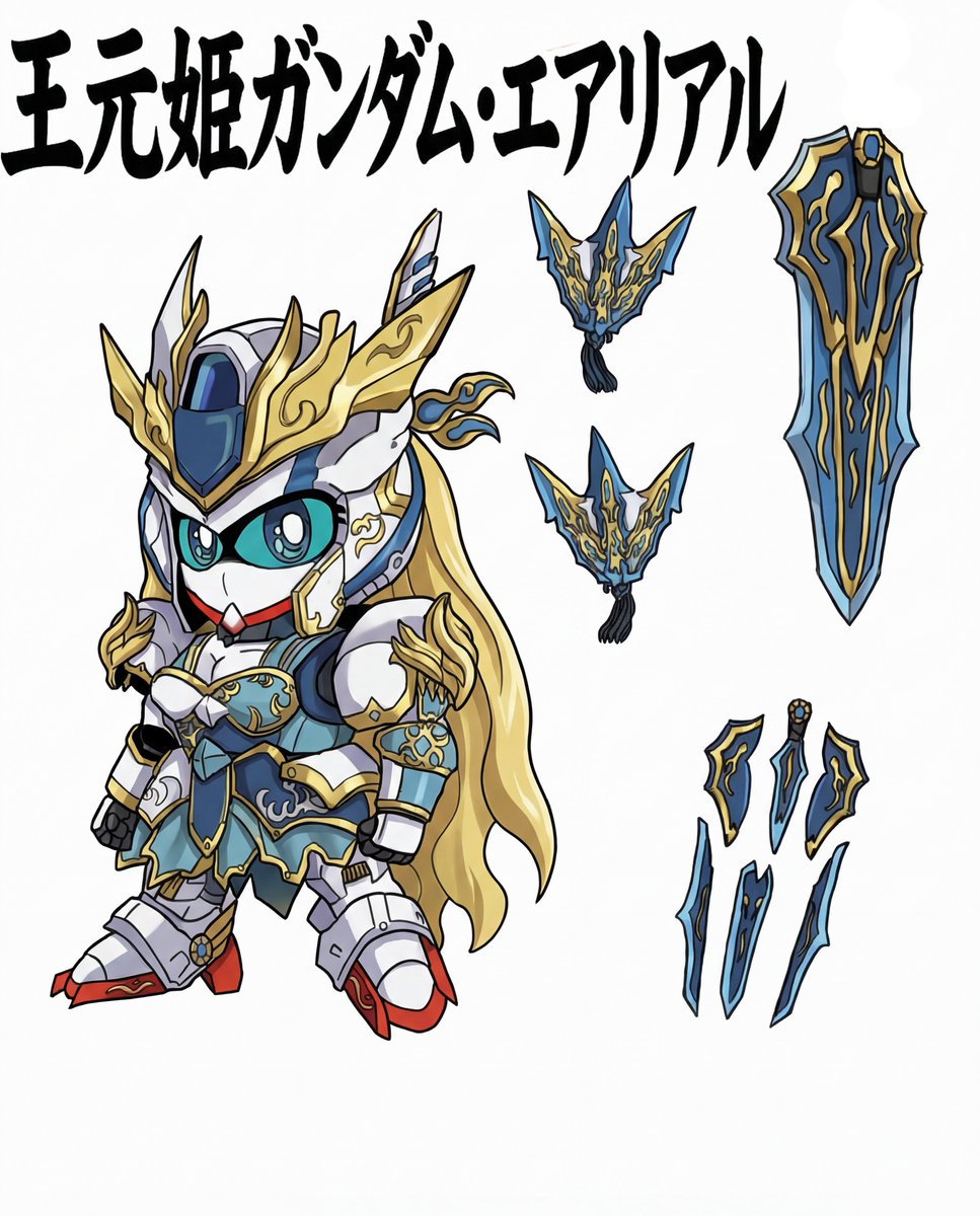 willwillhi's tweet image. 王元姫ガンダムエアリアル
#sdガンダム三国伝
 #SDガンダム 
#三国伝
#王元姫
#ガンダムエアリアル
