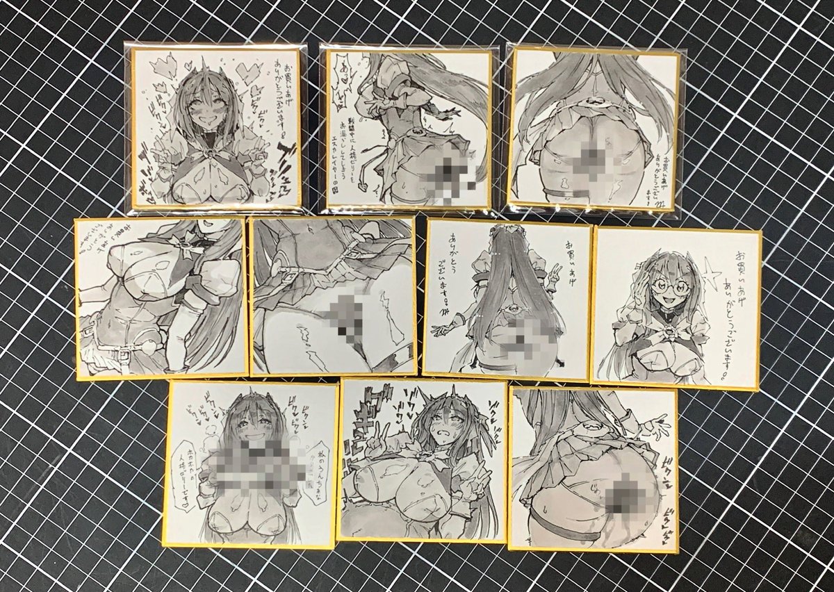 BOOTHにてC107頒布のアクリルスタンドを取り扱い開始いたしました。また新年のキャンペーンといたしまして、ご購入いただいたアクリルスタンドの数だけ手描き豆色紙をプレゼントいたします。ぜひご利用くださいませ。※画像3,4枚目の色紙は過去の作例です。
https://t.co/CO8HuCGsiK 