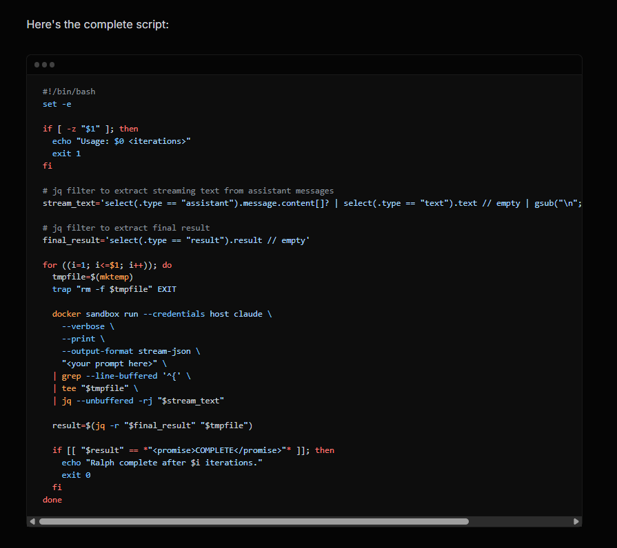 Bash streaming script