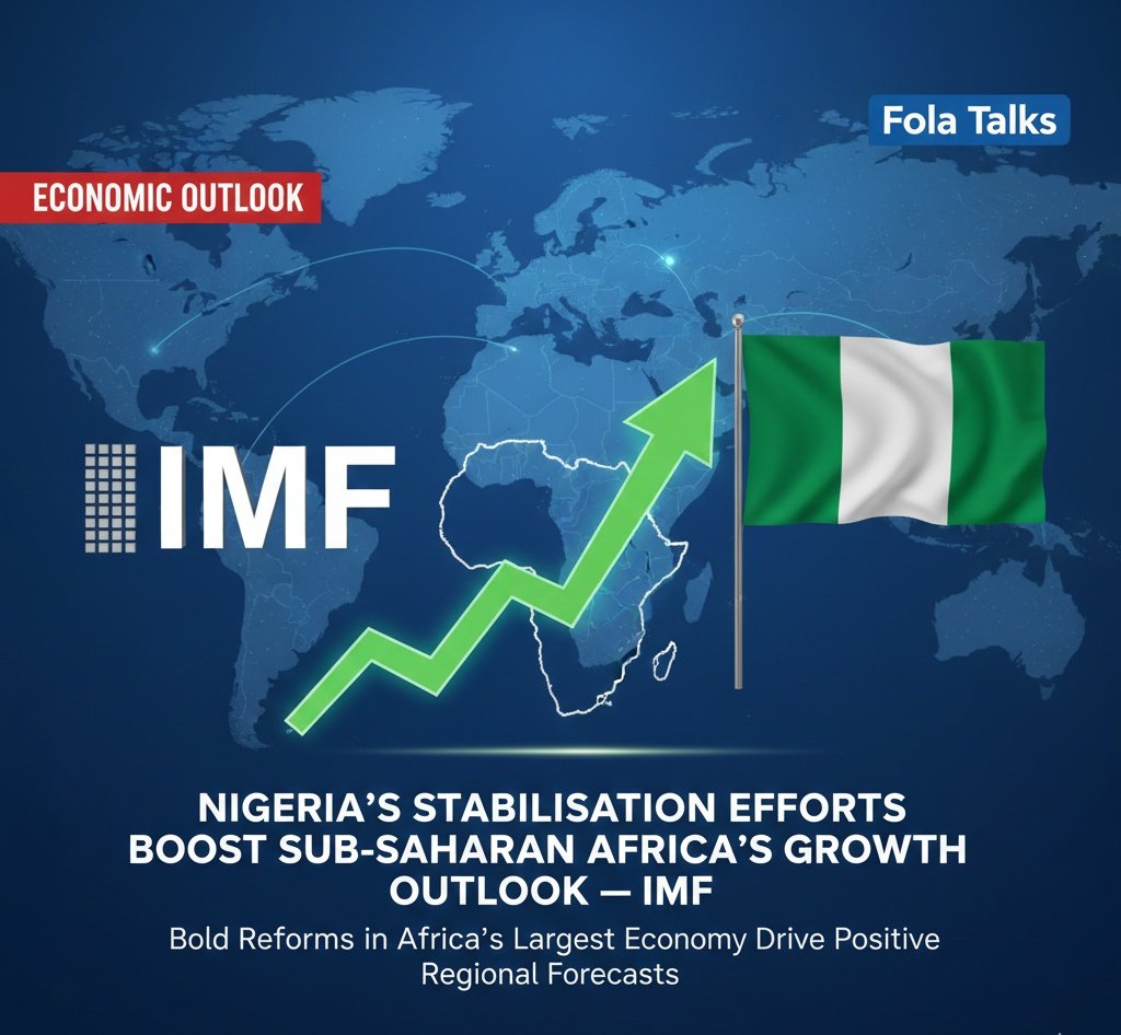 Banjy47's tweet image. The Engine of Africa: IMF Says Nigeria’s Recovery is Key to Sub-Saharan Africa’s 2026 Growth.

The International Monetary Fund (IMF) has highlighted Nigeria’s recent economic stabilisation efforts as a primary driver for the improved growth outlook across Sub-Saharan Africa. In…