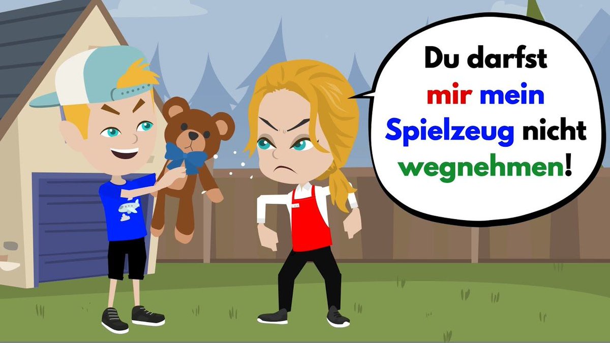 reisquarteu's tweet image. Du darfst mir mein #Spielzeug nicht wegnehmen | #Deutschlernen: youtu.be/Hm7C-hACmQo