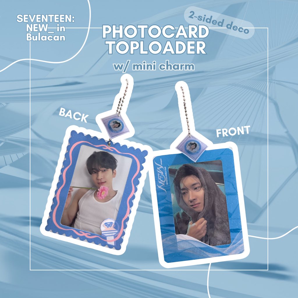helloniut's tweet image. Get concert-ready and caratzone-ready, CARATs! ✨ Our photocard toploader + mini keyring is now available to complete your concert essentials. 

Perfect for the SEVENTEEN ‘NEW_’ Tour! 🩵🩷

Get yours here: s.shopee.ph/3B1KrJaqY4

#SEVENTEEN_NEW_IN_BULACAN #SEVENTEEN #SVT