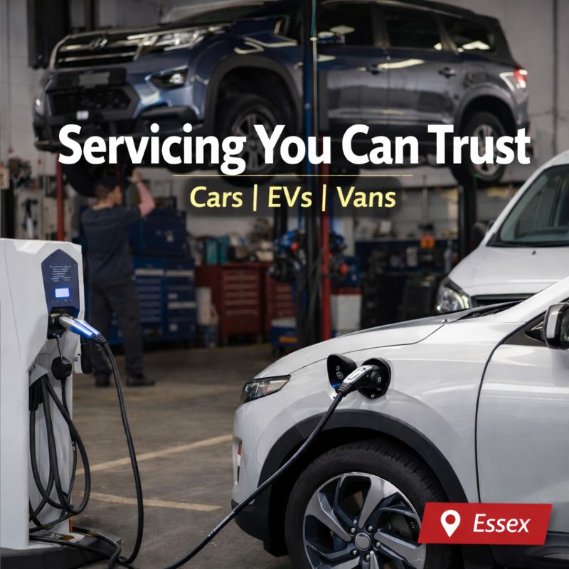 From everyday cars to electric vehicles and vans — we’ve got all your servicing covered right here in Essex.