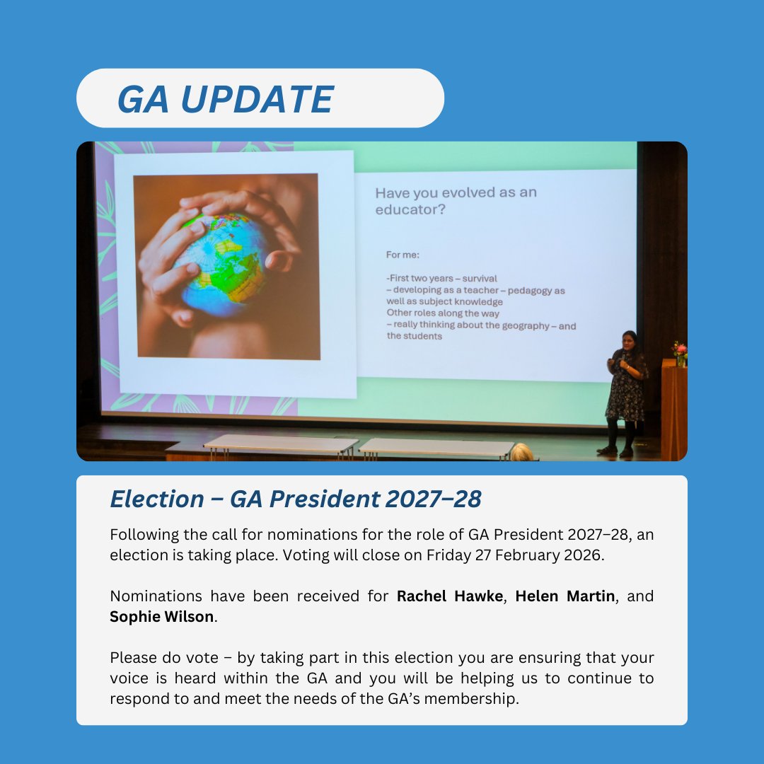 Geographical Association tweet media