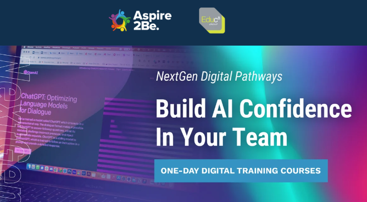 cw_seswm's tweet photo. Build AI confidence in your team in one day with our member @Aspire2Be's NextGen training courses.

Find out more: https://t.co/yTZFMV7xe1 https://t.co/XuRKUBXyaw