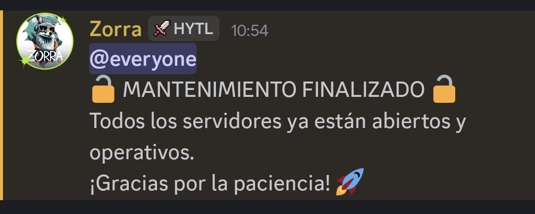 Listo el mamtenimiento, ven a desfrutar en ZonaZero