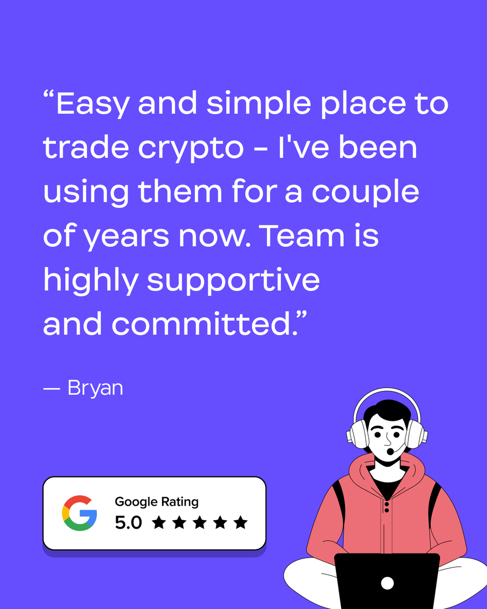 So glad to hear we could make your crypto journey simple Bryan! Thanks for  the review.
