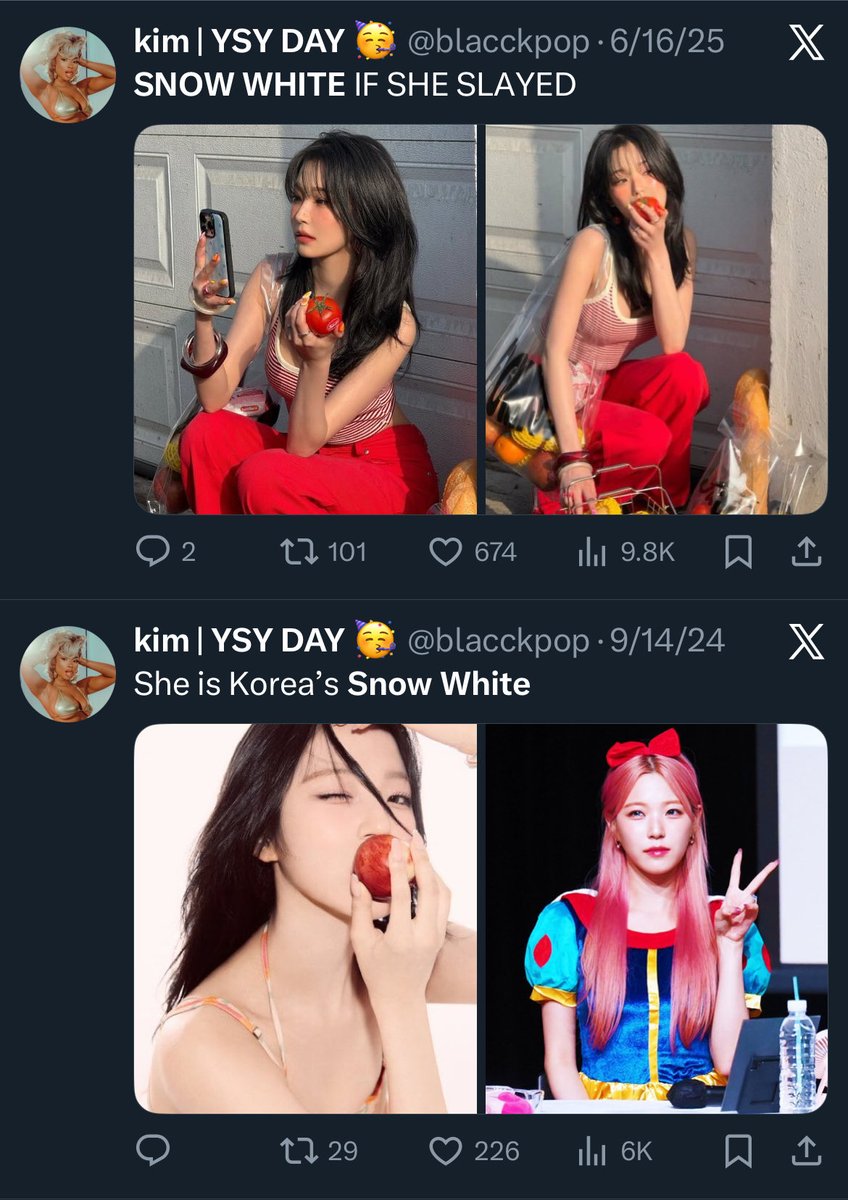 blacckpop's tweet image. MY SNOW WHITE