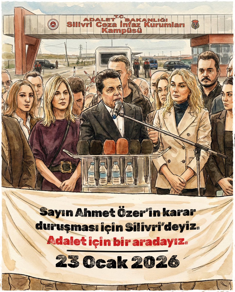 Karar duruşmaları, adaletin işleyişini ve hukuk devletinin gücünü gösteren kritik eşiklerdir. Sayın Ahmet Özer’in karar duruşması için Silivri’deyiz. Adaletin gecikmeden ve hukukun gereğiyle tecelli etmesini bekliyoruz.