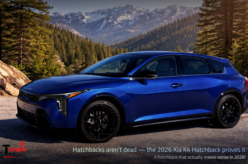 TorqueTales317's tweet image. The 2026 Kia K4 Hatchback is proof that hatchbacks still make sense.

Turbo power, big cargo space, premium tech — all under $30K.

Is it better than buying a small SUV?

Full in-depth review: bit.ly/4bHsE4n 

#Torquetales #AutoNews #KiaK4 #Hatchback #CarEnthusiast