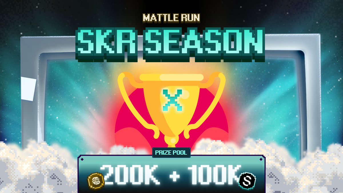 mattlefun's tweet image. 📱 Mattle Run SKR Season 🔥

To celebrate the launch of $SKR, the native token of @solanamobile, Mattle Run Season 10 (SKR Season) is now live with rewards in both MATTLE and SKR.

Prize Pool
• 100K $SKR + 200K $MATTLE
• 210 Mattle Keys
Shared by the Top 200 players!