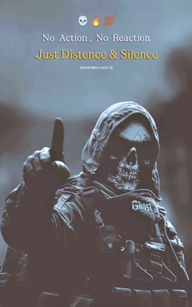 No Action,No Reaction,
Just Distance &amp; Silence 🤐