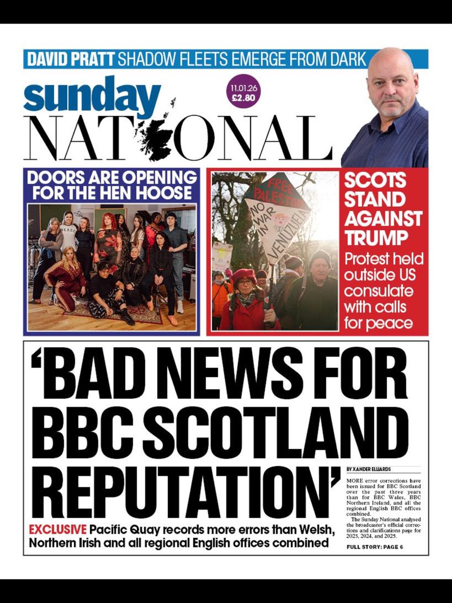 Brown666W's tweet image. From The Herald and The National. The lies,  sorry “errors”, and the “Scottish problem” that @BBCScotlandNews would rather  Scots didn’t know about and won’t address. Spread the news….RT please as this needs answers.