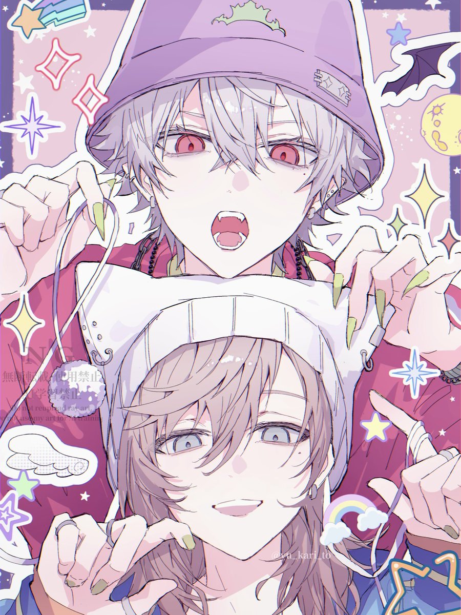 #くろのあとりえ  #かな絵 #KuzuArt
🩷
🩵