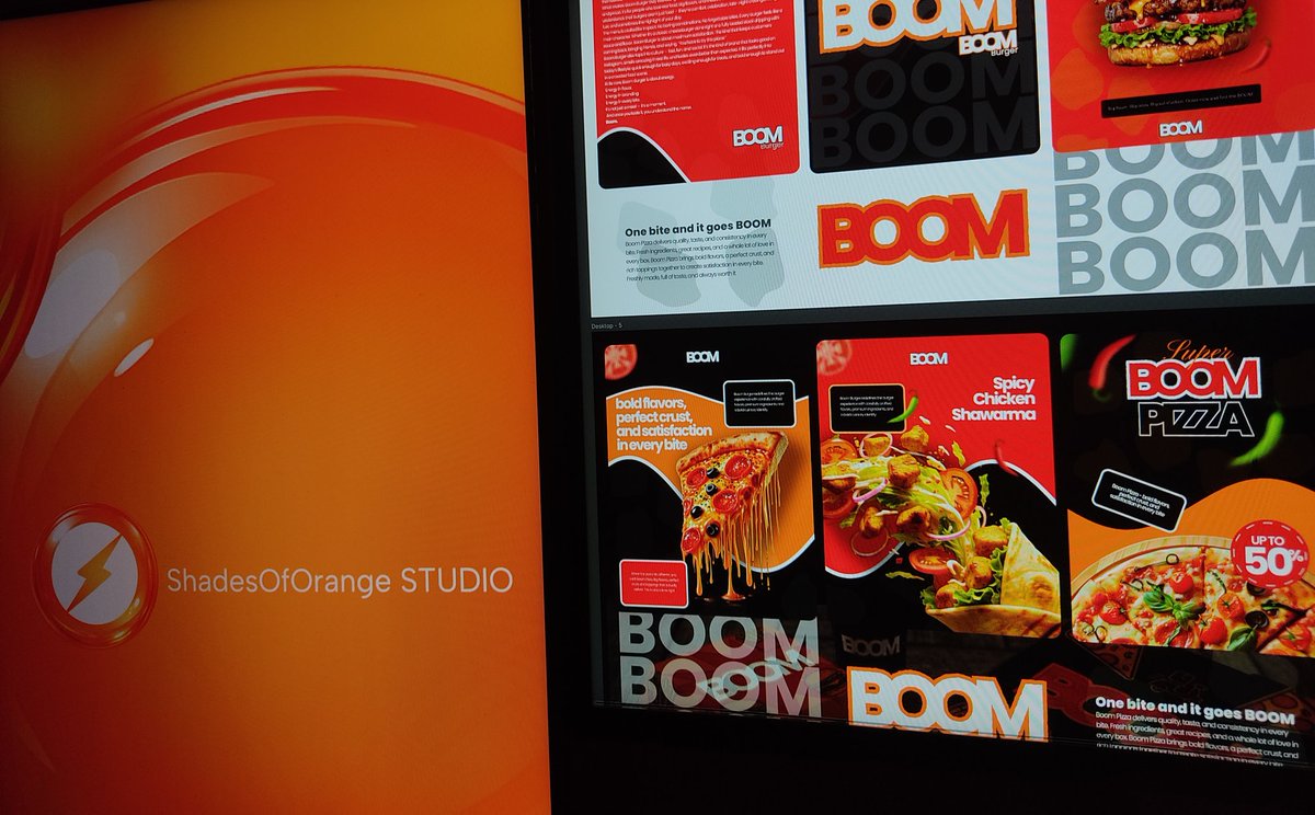 From concept to cravings.
This is what happens when bold branding meets irresistible food visuals.
Every frame is designed to stop the scroll, spark appetite, and build a brand people remember.
 I don’t just design, I craft visual experiences that sell.🟠
.
.
.
#BrandDesign