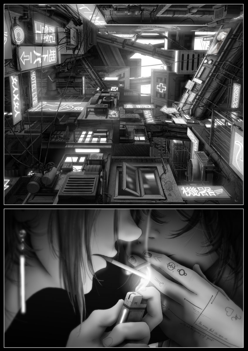 _Cheeo_'s tweet image. Some panel development from sketch to finished page for that latest page I did

#manga #art #indiemanga #illustration #ComicArt #Welsh #wipart #WIP #wipart