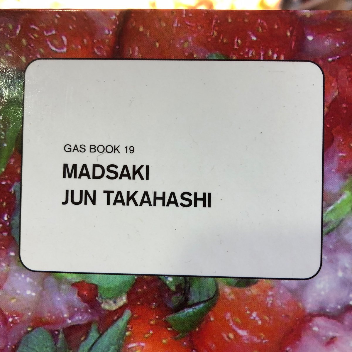 GAS BOOK 19 MADSAKI × JUN TAKAHASHI (undercover)入荷!!! この本当時