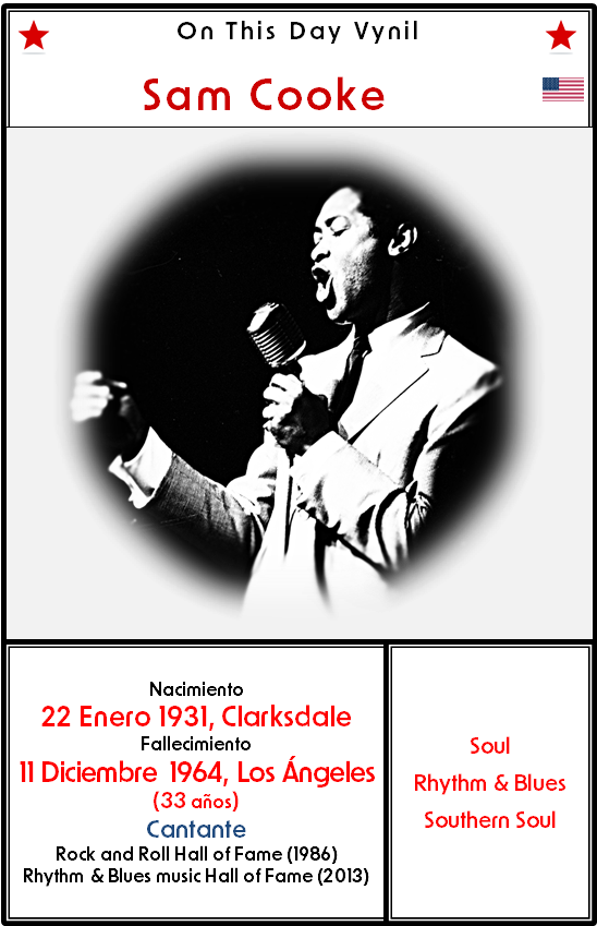 OnThisDayVinyl's tweet photo. Tal día como hoy …
Tal día como hoy …
nació hace 95 años #SAM_COOKE, cantante de soul americano. Su muerte, tras tres disparos de la dueña de un motel, sigue estando llena de contradicciones.
#OTDV
🎵A Change Is Gonna Come
https://t.co/HQtRUKFNT2 https://t.co/QKdFDrzUCB