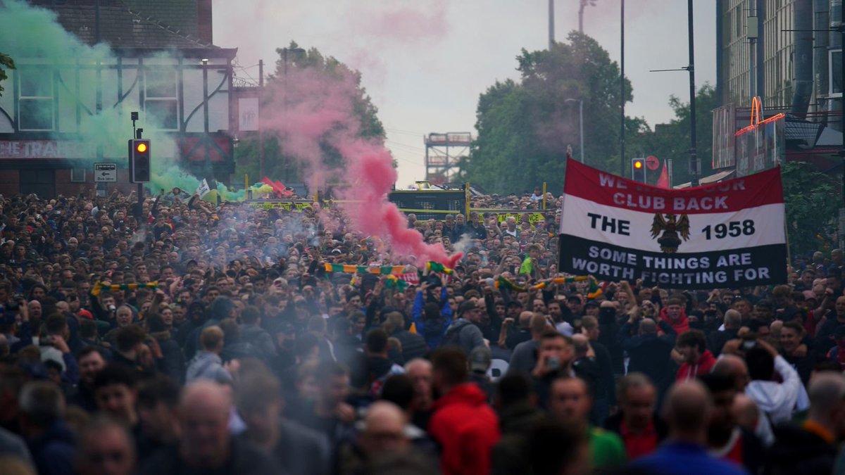 StretfordPaddck's tweet image. 🔴🚨 The 1958 are expecting what could be the LARGEST protest yet against Manchester United’s owners ahead of the Fulham game on February 1.

Organisers believe numbers will far exceed the 5,000–6,000 fans who protested before the Arsenal fixture last May 🟢🟡

[@sistoney67]…