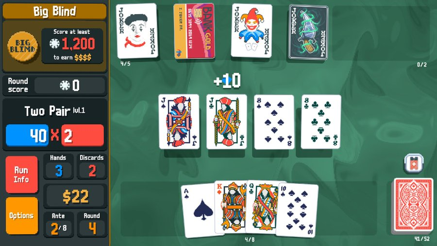BWilson41937's tweet photo. 👀Can you tell what's different in our 🃏poker game?
#balatro #indiedev #indiegame #roguedevelopers https://t.co/ulXwCrdzMR