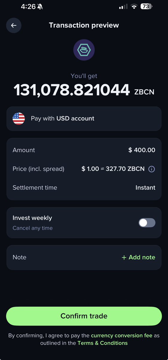💰Had to buy more while it’s under 0.00300!! 💰 $ZBCN LFG!!