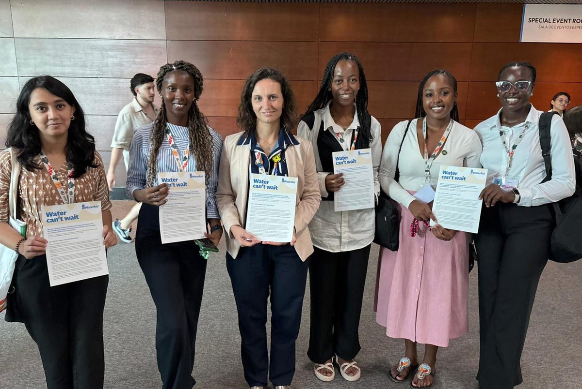 WaterAidWAfrica's tweet photo. #COP30 showed the rising influence of the WASH community — powered by youth leaders and frontline advocates. Our young changemakers delivered the Water Can’t Wait open letter, backed by 36,000+ voices calling on world leaders to prioritise #WASH4ALL.
https://t.co/nYUuhA6dL7 https://t.co/5qFbLNSWmd
