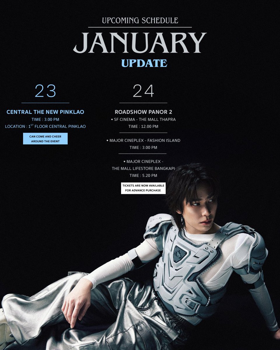 Updated Jackie’s JANUARY Schedule!

#JK_Schedule
#JackieJackrin
#OTH_Ent
#OnTheHorizon