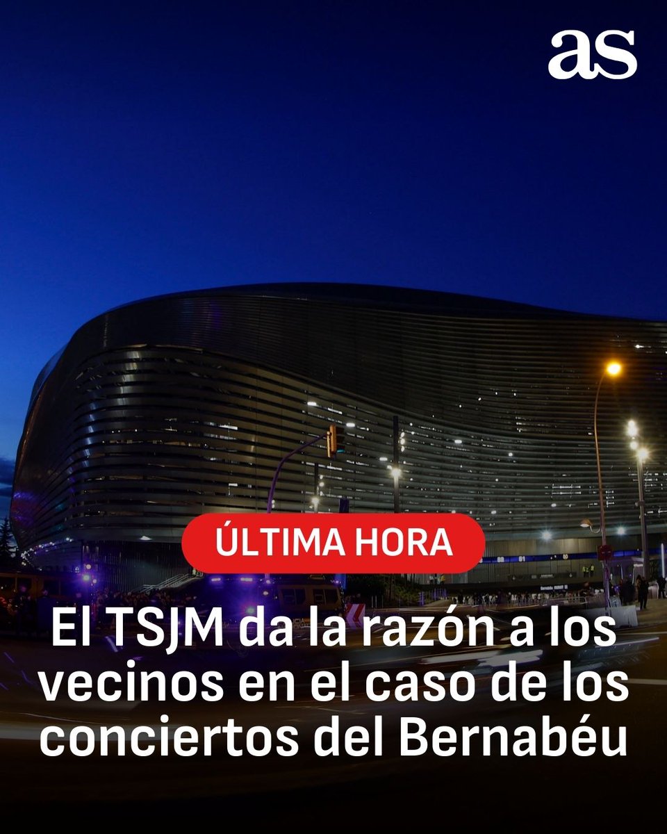 #ÚLTIMAHORA 

🚨 𝐄𝐥 𝐓𝐒𝐉𝐌 𝐝𝐚 𝐥𝐚 𝐫𝐚𝐳𝐨́𝐧 𝐚 𝐥𝐨𝐬 𝐯𝐞𝐜𝐢𝐧𝐨𝐬 𝐞𝐧 𝐞𝐥 𝐜𝐚𝐬𝐨 𝐝𝐞 𝐥𝐨𝐬 𝐜𝐨𝐧𝐜𝐢𝐞𝐫𝐭𝐨𝐬 𝐝𝐞𝐥 𝐁𝐞𝐫𝐧𝐚𝐛𝐞́𝐮

➡️ cutt.ly/GtzW2Fw9