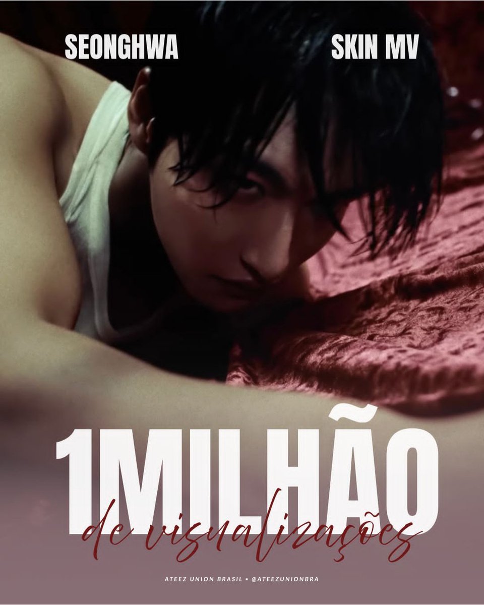 ATEEZUnionBra's tweet image. ℹ️ • O MV de 'Skin' atingiu 1 MILHÃO de visualizações no YouTube!

#ATEEZ #에이티즈 @ATEEZofficial