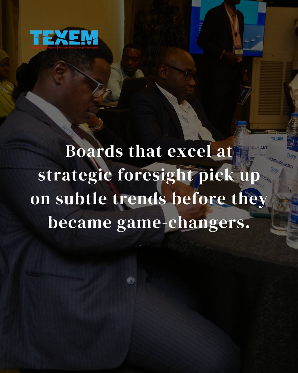 Texem_UK's tweet image. Volatility separates reactive boards from foresight-driven ones.

What signals might your board be missing right now?

#LeadwithCourage #ExecutiveInsights #LeadershipDevelopment