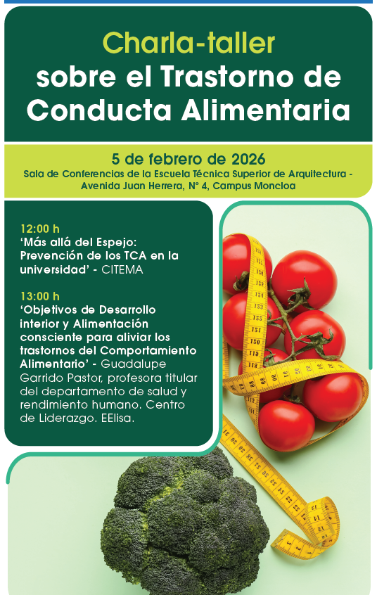"La universidad es etapa de muchos cambios: nuevas responsabilidades, ➕ exigencia académica y una presión constante, muchas veces silenciosa , sobre el cuerpo, la alimentación y la imagen personal"
Anímate a participar en el taller‼️<a href="/uadupm/">uadUPM</a> <a href="/upmigualdad/">UPM Igualdad</a>
👉short.upm.es/s63av