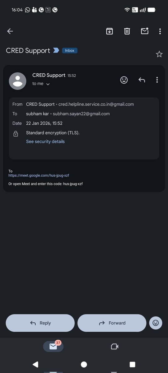 Subham_kar's tweet photo. @CRED_support What is this! First this scam and now I get a call from a scamster claiming to be from your team and asking me to show my credit card live on a video for refund, how did he get my number? What kind of a scam is this @kunalb11 https://t.co/Vf9KO5ypXb